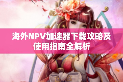 海外NPV加速器下載攻略及使用指南全解析