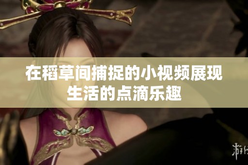 在稻草間捕捉的小視頻展現(xiàn)生活的點滴樂趣
