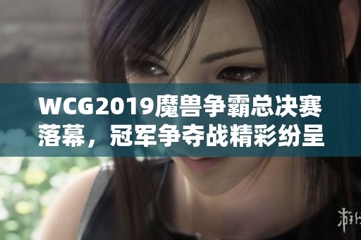 WCG2019魔獸爭霸總決賽落幕，冠軍爭奪戰(zhàn)精彩紛呈