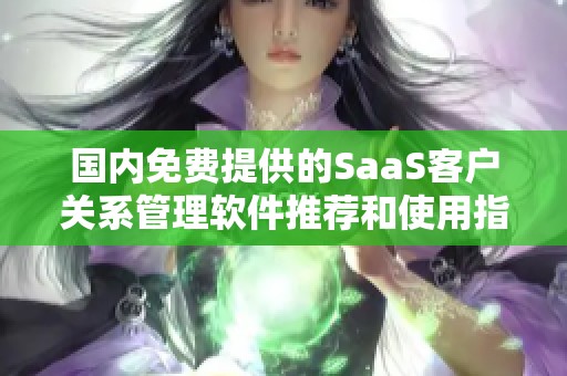 國內免費提供的SaaS客戶關系管理軟件推薦和使用指南