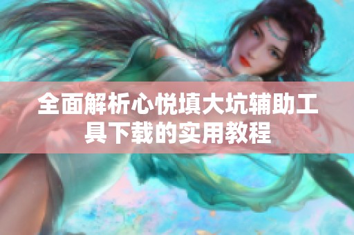 全面解析心悅填大坑輔助工具下載的實(shí)用教程