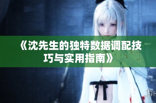 《沈先生的獨特數據調配技巧與實用指南》