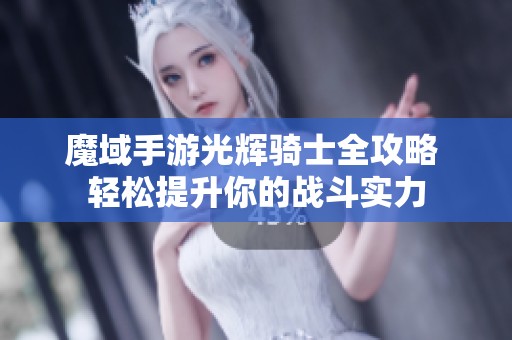 魔域手游光輝騎士全攻略 輕松提升你的戰(zhàn)斗實(shí)力