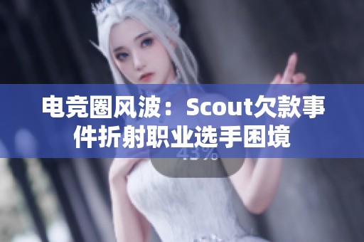 電競圈風波：Scout欠款事件折射職業選手困境