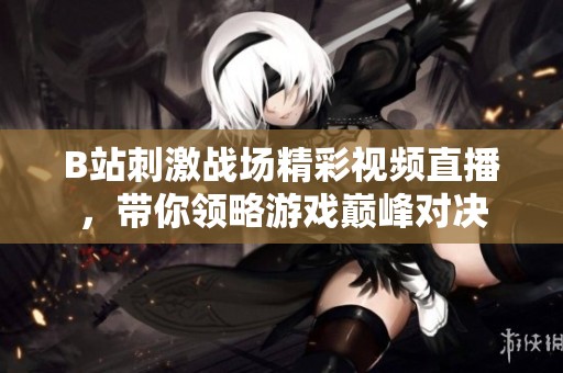 B站刺激戰(zhàn)場精彩視頻直播，帶你領(lǐng)略游戲巔峰對決