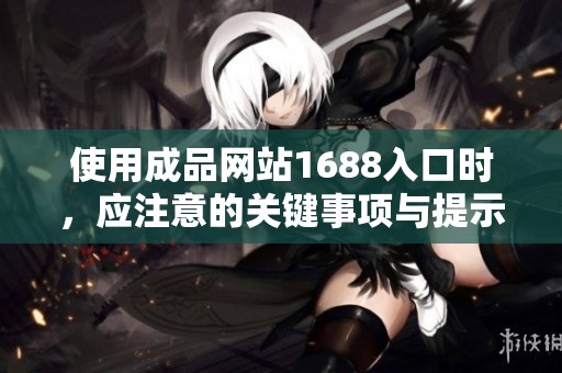 使用成品網站1688入口時，應注意的關鍵事項與提示
