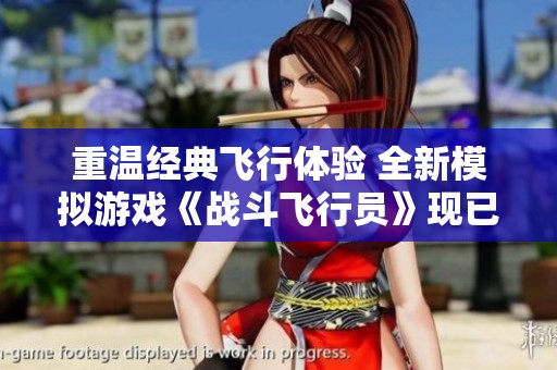 重溫經典飛行體驗 全新模擬游戲《戰斗飛行員》現已上線Steam平臺