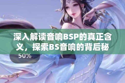 深入解讀音響BSP的真正含義，探索BS音響的背后秘密