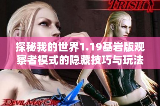 探秘我的世界1.19基巖版觀察者模式的隱藏技巧與玩法之旅